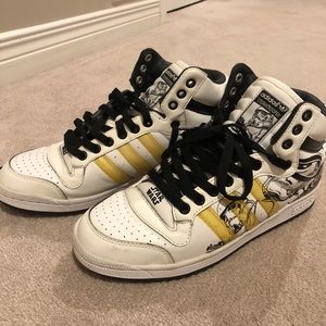 Adidas Star Wars High Tops; Stormtrooper Edition